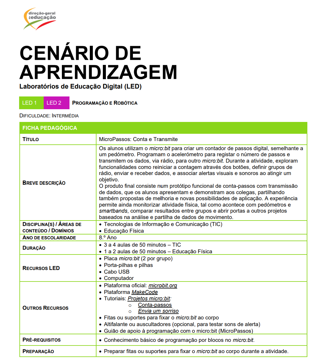 MicroPassos: Conta e Transmite
