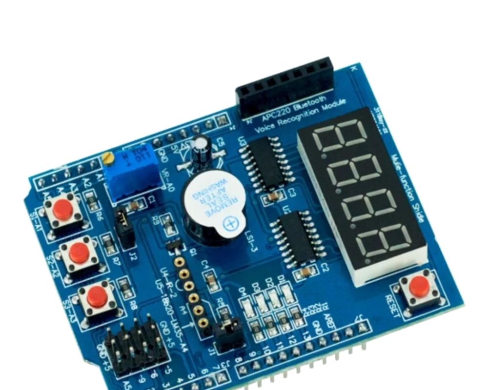 Placa de expansão multifunções compatível com Arduino