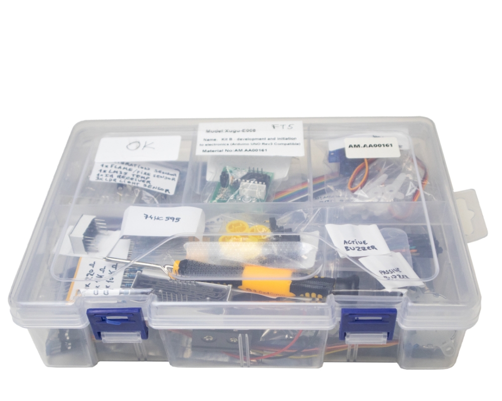 Kit B - desenvolvimento e iniciação à eletrónica (Arduino UNO Rev3 Compatível)
