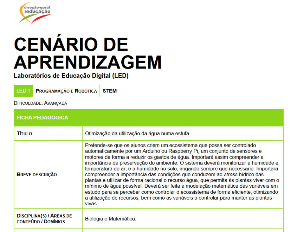 Otimização da utilização da água numa estufa