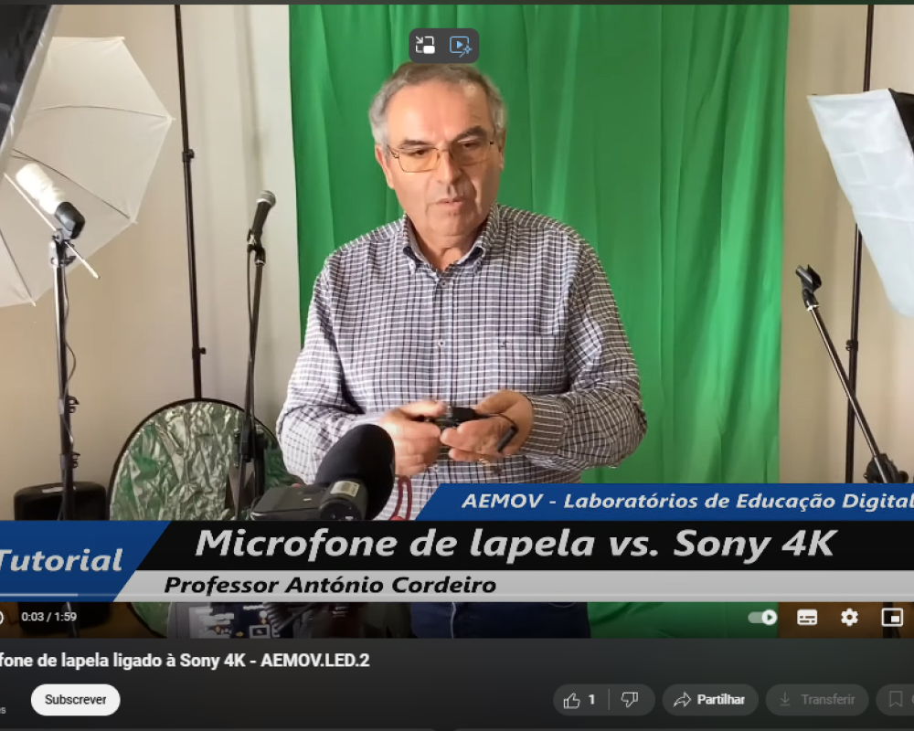 Como usar o microfone de lapela